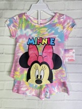 Disney Minnie Mouse Girls 2 Piece Shorts and Top T-Shirt Outfit Set Girl... - £12.59 GBP