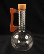 PYREX Weico 13in Carafe Decanter w/ Cork Stopper MCM Retro Round Glass V... - $301.82 MXN