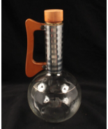 PYREX Weico 13in Carafe Decanter w/ Cork Stopper MCM Retro Round Glass V... - $300.28 MXN