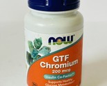 NOW Foods Gtf Chromium 200 mcg 100 Tabs 05/2028 - £7.15 GBP