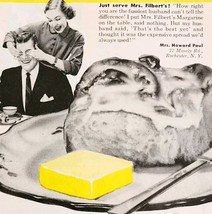 1953 Mrs Filbert&#39;s Oleo Margarine Butter Substitute Advertisement Dairy ... - $19.99