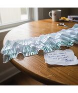 Ruffle Pleated Chiffon Trim Iridescent Fabric Ribbon Organza Sheer Ruffled - $26.56 CAD