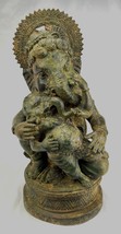 Ganesha - Antigüedad Chola Estilo Bronce Bebé Estatua - 37cm/38.1cm - £483.62 GBP