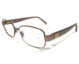 Coach Eyeglasses Frames LOUISE 1009 TAN Brown Rectangular Full Rim 52-15... - $41.88