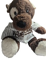 2012 Astros Baseball Stuffed Teddy Bear / Dog Brown 11in. Build A Bear. - $18.70