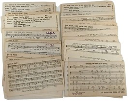 Vintage TUNE-DEX Professional Music Copyright Index Cards 110 Count - £11.53 GBP