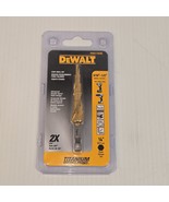 DeWalt DWA1784IR 3/16&quot; - 1/2&quot; Titanium Impact Ready Step Drill Bit-NEW - $472.17 MXN