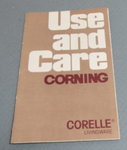 Corning Corelle Livingware Use and Care Guide 1982 Package Insert for Care Tips - £6.93 GBP