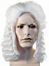 Benjamin Franklin Dr Johnson Judge Colonial Wig (Medium Brown) - £35.95 GBP