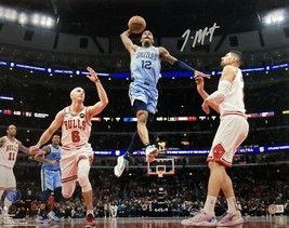 Ja Morant Signé 16x20 Memphis Grizzlies Contre Chicago Bulls Photo Bas - $223.09