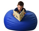Blue (Cf610-005) Children&#39;S Factory 35&quot; Kids Bean Bag Chairs, Flexible S... - $224.92
