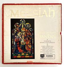 Messiah Handel Sir Malcolm Sargent 4 Discs 1960-70s Vinyl Records 33 12&quot; VRE3 - £39.90 GBP