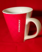 Starbucks 2013 Red Diamond pattern Holiday Christmas Coffee Tea Mug Ceramic - £12.65 GBP