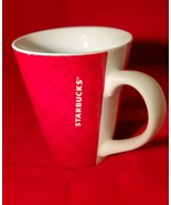 Starbucks 2013 Red Diamond pattern Holiday Christmas Coffee Tea Mug Ceramic - £11.83 GBP