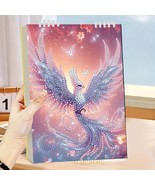 Pink Phoenix Pattern Style Notebook Diamond Jewel Art COMPLETED &amp; SEALED - $24.74