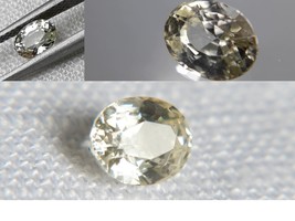 GIA Genuine crisp white Sapphire, GIA Premium handcrafted oval cut Sri Lanka - £161.86 GBP