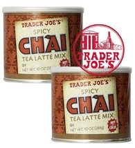 Pack 2  Trader Joe&#39;s Spicy Chai Tea Latte Mix 10 oz  - £13.26 GBP
