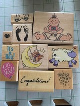 Baby Prints Rubber Stamp Set #38 - £7.97 GBP