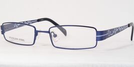 44805-1 Blue UNIQUE EYEGLASSES GLASSES STAINLESS STEEL FRAME 49-17-135mm - $848.73 MXN