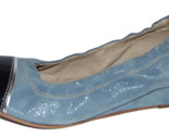  AGL Attilio Giusti Leombruni Wedge cap Toe Pump Blue Denim 7 US - $34.61