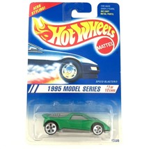 Hot Wheels 1995 Model Series Speed Blaster Car Metallic Green Die Cast 1/64 #343 - £6.73 GBP