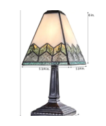 Chevron Accent Lamp - Small Table Lamp By J Devlin Glass Art - $178.08