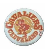 Vintage 70s Cleveland Cavaliers Button Pin NBA 3.5&quot; Wide USA Made Pre 19... - $20.58 CAD