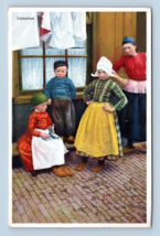 Dutch Children in Traditional Dress Volendam Holland UNP Unused DB Postcard L14 - £5.51 GBP