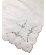 Vtg 1930s Hanky Handkerchief White Delicate Embroidery Embroidered Roman... - $20.38 CAD