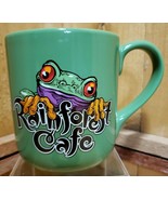 Rainforest Café CHA! CHA! 1999 Green Frog 16 oz Coffee Mug Excellent NEW... - $37.43