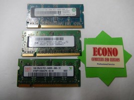 3GB (3x1GB) DDR2 PC2-6400S Memory Ram Laptop - £11.08 GBP