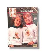 Dimensions Fashion Art Iron On Transfer Holly Bears Holiday Christmas #8... - £7.81 GBP