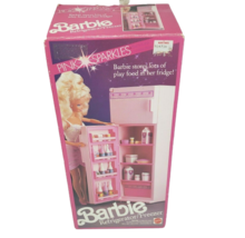 VINTAGE 1990 MATTEL BARBIE PINK SPARKLES REFRIGERATOR FRIDGE FREEZER # 4... - $1,205.65 MXN