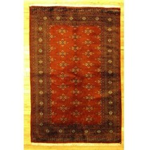 Radiant 4x6 Authentic Hand-Knotted Mori Bokhara Rug PIX-29026 - £424.34 GBP
