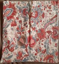 Pottery Barn Pillow Sham Cover Floral Cotton Country Cottage 17"x 16" - $49.91
