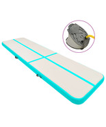 vidaXL Inflatable Gymnastics Mat with Pump 275.6x39.4x7.9&quot; PVC Green - $13,471.96 MXN