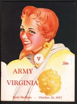 Virginia Vs. ARMY-1957-NCAA-COLLEGE Football Program - £99.24 GBP