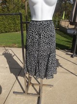 Nwt Dana Buchman Black&amp;White Print Skirt 12 - £12.36 GBP