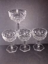Fostoria American Champagne Sherbet Martini Clear Glass Footed Vintage S... - $24.00