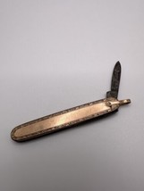 Antique Gold Filled Pendant Pocket Knife 7.3cm Missing Main Knife - £17.25 GBP