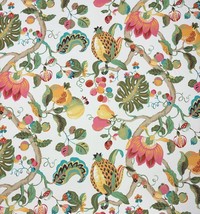 P KAUFMANN HARMONY BRIGHT MULTI LARGE FLORAL MULTIUSE COTTON FABRIC BY Y... - £11.78 GBP