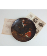 1982 Knowles Norman Rockwell &quot;The Tycoon&quot; Collector&#39;s Plate #T17509 With... - €13,01 EUR