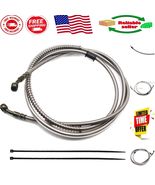 70&quot; Braided Stainless Steel Brake Hose for GY6 Scooters &amp; ATVs - 10mm Ba... - $473.33 MXN