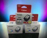 Canon PG-245XL Black &amp; CL-246 Color Ink Cartridge Set Genuine OEM Bundle... - $48.99