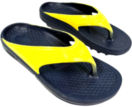 Spenco Orthotic Thong Sandals Fusion Pearl 2 Pale Banana Blue women&#39;s si... - $17.17