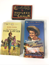 The Adventures of Tom Sawyer : Vintage Set, Movie , Book and Chalk box. - £7.71 GBP