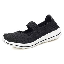 Sual shoes spring autumn classics woven breathable slip on flat lightweight rubber lady thumb200