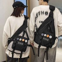 Large Capacity Men Shoulder Bag Sling Crossbody Chest Nylon Travel Backp... - $42.99