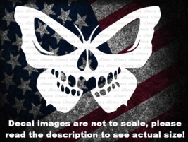 Butterfly with Skull Car Van Truck Decal USA Made USA Seller - £5.30 GBP+