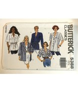 1991 BUTTERICK 5388 MS Loose-fit Shirts or Jackets PATTERN 8-10-12 Uncut - $7.87